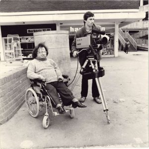 Brian Line filming on location